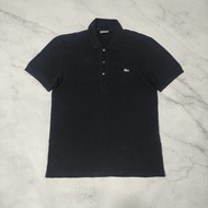 Kaos Polo Lacoste Second Hitam Size S