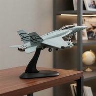 1:100 Scale F/A-18F Super Hornet Diecast Aircraft Model with Stand - Metal Alloy Display Gift