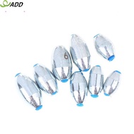 ADD 20Pcs/Lot Alloy Carbon Steel Hollow Olive Fishing Sinkers 3g/4g/5g/6g/7g/8g/9g/10g Fishing Weigh