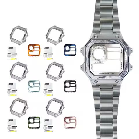 Royale Upgrade Mod Kit For Casio AE1200 316L Stainless Steel DD Bezel Watch Case Metal Dial Faceplat
