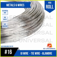 ∜ ∥ ¤ GI Wire Gauge 16 Alambre Wire Galvanized Wire Tie Wire Down Heavy Duty Loop GI#16 20kg 20 Kil
