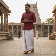 Cotton Dhoti & Shirt