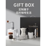 Mongdio Dual Valve Moka Pot Set Italian-Style Making Coffee Espresso Hand-Brewed Coffee Maker Hand-B