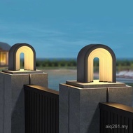 Landscape Light Post Headlight Waterproof Wall Courtyard Solar Door Post Light Door Pier Outdoor Pos