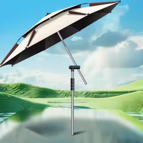 Fishing Umbrella 2.0-2.4M New Fashion Outdoor Sun Protection Windproof Waterproof Parasol Portable L