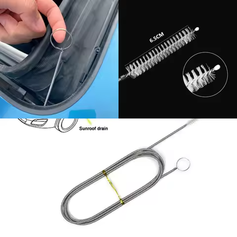 Car Drain Dredge Cleaning Scrub Brush for Volkswagen Polo Passat B8 B5 B6 Golf 4 5 6 7 Caddy Tiguan
