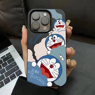 Casing iPhone 11 12 13 14 15 16 17 Pro Max Blue jingle cat Case For iPhone 14 15pm 14PM 16PM 17PM