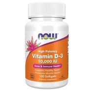 10000iu Now Foods D-3 10000 IU 120 /240 Softgels Vitamin D3 10000IU