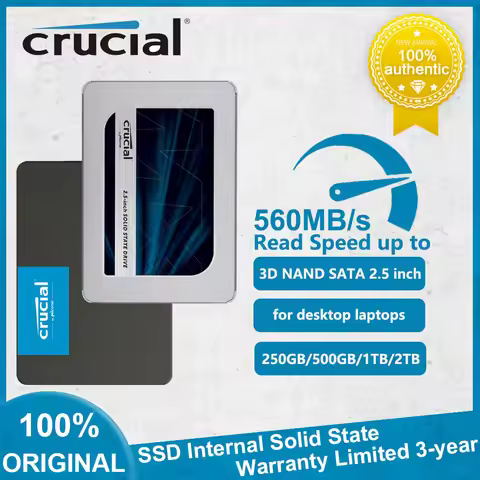 NEW Crucial MX500 BX500 SSD Internal Solid State Drive 250GB 500G 1TB 2TB 4TB 2.5 SATA3 SSD for Dell