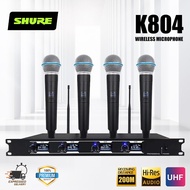 &amp;Updated version&amp;SHURE K-804 UHF 4-channel large handheld wireless microphone system, new popular wireless microphone