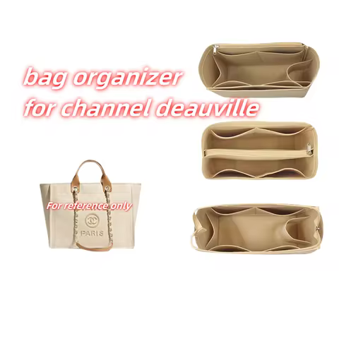 Bag Organizer Insert For Chanel Deauville Shopping Beach TOTE BAG Organiser Divider Protector Inner 