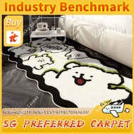 Line Puppy Bedroom Carpet, Stain-Resistant and Easy to Clean, Home Living Room Carpet, Floor Mat, Ch