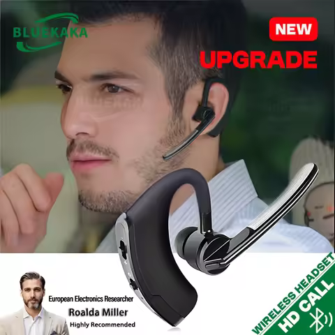 V8 V9 Wireless Bluetooth Business Headset Ear-Hook Left Right Ear Universal Earphone Long Standby Wi