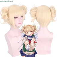 SPICEHIVE​ My Hero Academia Cosplay, Anime Synthetic Hair Himiko Toga Cosplay Wig, Cosplay Party Hal