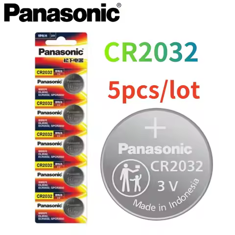 5Pcs Original Panasonic CR2032 battery CR2025 CR2016 batteria CR1632 CR1220 CR1616 CR1620 For Watch