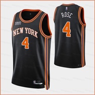 2026 HQ2 NBA Jersey of the New York Knicks No.4 Derrick Rose Classic Retro Jersey Sports Vest Commem