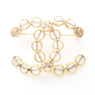 【二手】香奈兒胸針，Coco Mark，GP（鍍金），女士胸針，二手