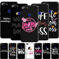 117_FEB Wife Mom Boss Best Wife Women Soft Silicone TPU Case for Apple iPhone 11 7 8 Plus 6 6s