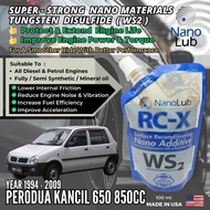 NanoLub RCX WS2 Engine Oil Additive - Perodua Kancil 650cc 850cc ( Year 1994 - 2009 ) 100ml Made In 