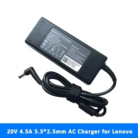 90W 20V 4.5A 5.5*2.5mm AC Laptop Power Supply Charger Adapter For Lenovo G480 G485 G560 G560e G565 G