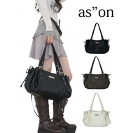 Korea Korea ASON Pillow Bag Motorcycle Dumpling Bag All-Match Commuter Shoulder Messenger Handbag La