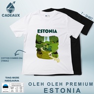 ESTONIA 7 SOUVENIR T-Shirt Cotton Combed 24s SOUVENIR PREMIUM GIFT