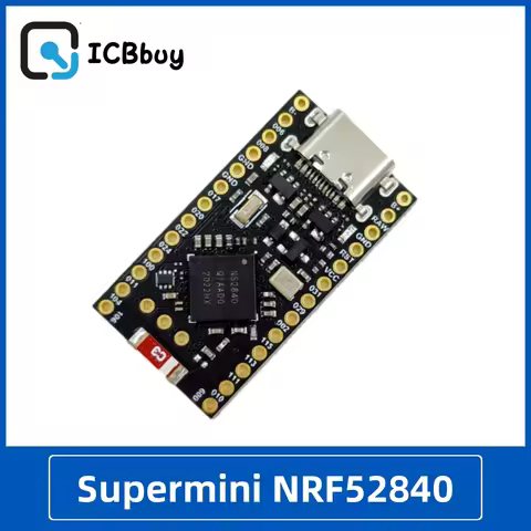Supermini NRF52840 Development Board Compatible With Nice!Nano V2.0 Bluetooth Charging Management