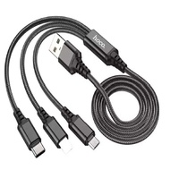 hoco X76 สายชาร์จ 3in1 2A 1M มีให้ 3 หัว THAI SUN SPORT