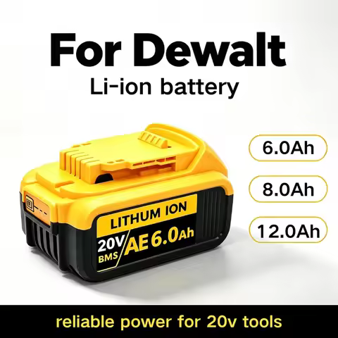for DeWalt 20Volt Max Lithium Ion Batteries 6.0Ah 8.0Ah 12.0Ah Power Tools Replaceable battery