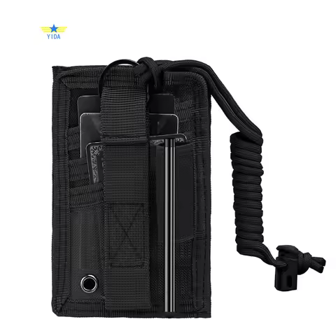 Tactical ID Card Holder Detachable Hook & Loop Patch Badge Holder Adjustable nylon 1000D Cordura Nec