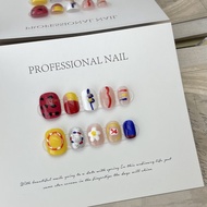 Hand-Weared Nails Cute Short Nails Kindergarten Finished Nails Pregnant Women Detachable