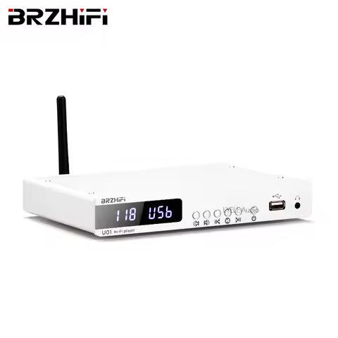 ES9038Q2M DAC decoder HiFi music player Bluetooth 5.0 audio sound amplifier media player with remote