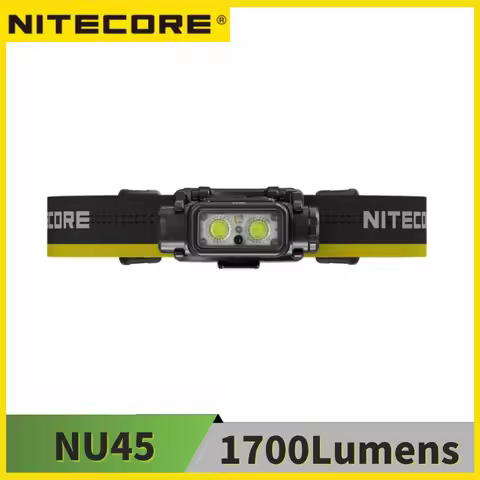 NITECORE NU45 1700Lumens LED 8 x NiteLab UHE LEDs Beam color White Light, Red Light Rechargeable Hea