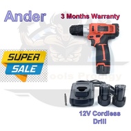 ANDER 12V CORDLESS DRILL WITH 3 MONTHS WARRANTY