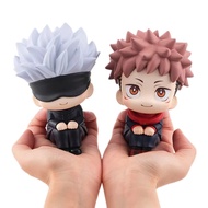 Anime Jujutsu Kaisen Gojo Satoru Itadori Yuji Look Up 11-12cm Action Figure Juguete Kids Collection 