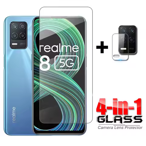 Glass For Realme 8 5G Tempered Glass For Oppo Realme 10 8 Pro Screen Protector Full Glue Protective 