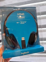 [全新］羅技-USB耳機麥克風 H340(有兩個）