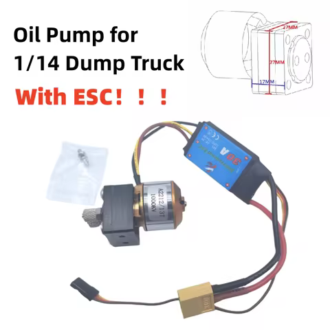Hydraulic Oil Pump with ESC for Tamiya 1/14 RC Truck Scania 770s Man Benz Volvo King 1:14 RC Tractor