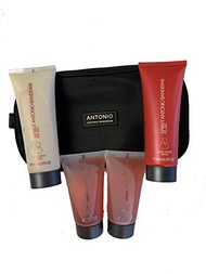 Antonio Banderas Travel Kit with Black Bag, Spirit After Shave Balm, Bath and Shower Gel/Shampoo