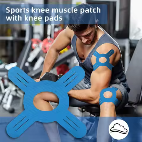 5PCS Kinesiology Tape for Knees, Knee Support Tape, Precut Knee Tape for Knee Stability, Athletic Ta