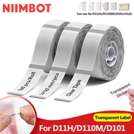 NIIMBOT D11 D110 D101 Transparent Label Paper Home Storage Classification Sticker Waterproof
