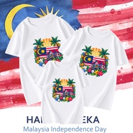 Baju Hari Merdeka T-shirt Kid Adult Malaysia Hari Kebangsaan National Day Family Shirt Independence 