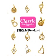 Loket Emas 375/375gold Pendant/375黄金牌/9k