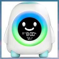 (XCTS) Kids Alarm Clock Alarm Clock for Kids Ready to Wake Up Sleep Trainer Colorful Night Light Nap