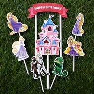 Birthday cake decoration cake topper one set Rapunzel Rapunsel Tangled theme