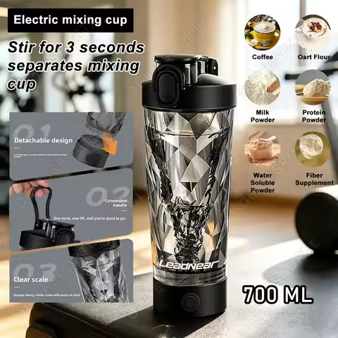 Premium Electric Protein Shaker Bottle Portable Mixer Cup USB Rechargeable Shaker Cups for Protein S