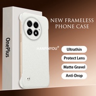 Ultrathin Frameless Sandstone Gravel Matte Phone Case For OnePlus 13 13R 12 12R 11 11R 10 Pro 9 Pro 
