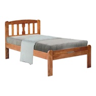ASTAR Simple Solid Wooden Bed Frame in Single /Super Single/ Queen /King Cherry bedframe WITH FREE ASSEMBLY