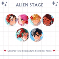 2PCS GLITTERY PIN ALIEN STAGE ALNST | MATCHING ALIENSTAGE PIN | GLITTER LAMINATION