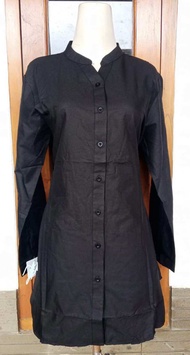 Tunik hara putih//tunik hitam hara//tunik hitam rayon twill//tunik hara//tunik wanita//tunik santri